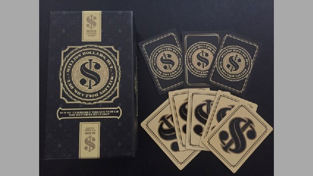 a million dollars but card game